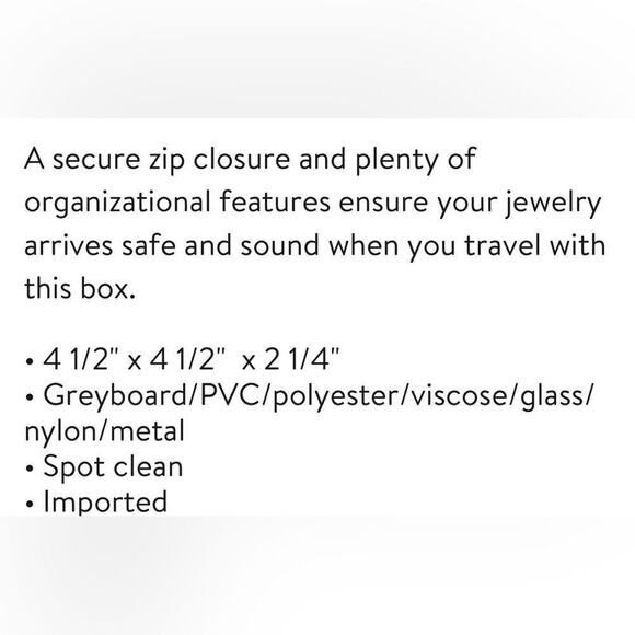 Nordstrom Square Zip Jewelry Box - Picture 6 of 6